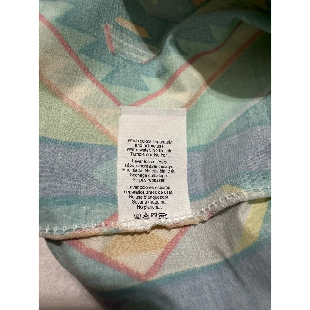 Collier Campbell Vintage Lapis Lagoon Pillowcase Standard Southwestern Tribal